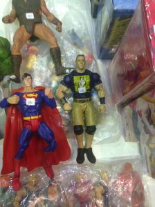 The only place you can see Superman and Supercena together.